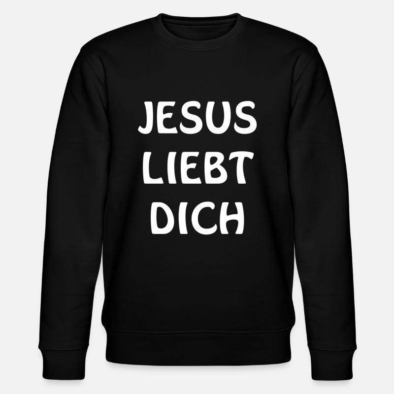 JESUS VOUS AIME - Sweat bio CHANGER Stanley/Stella Unisexe - noir