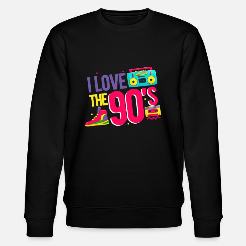 90er - Stanley/Stella Unisex Bio-Sweatshirt CHANGER  - Schwarz