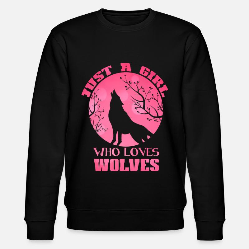 Wolf - Stanley/Stella Unisex Bio-Sweatshirt CHANGER  - Schwarz