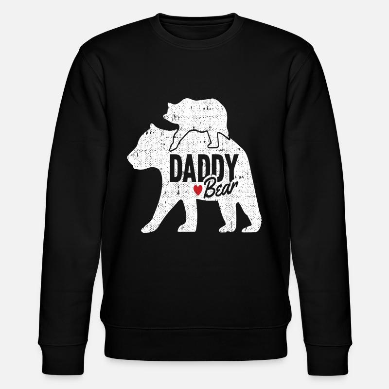 DADDY BEAR - Stanley/Stella CHANGER Unisex Organic Sweatshirt - black