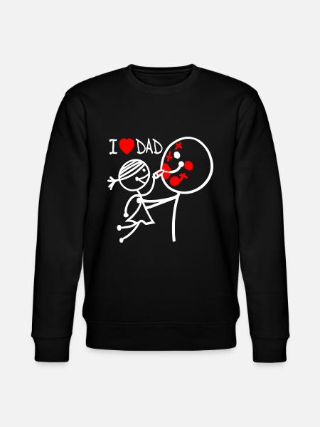 i love dad se - Stanley/Stella CHANGER Unisex Organic Sweatshirt - black