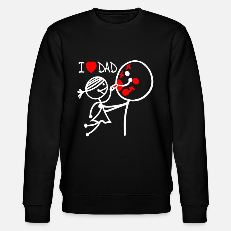 j’aime papa se - Sweat bio CHANGER Stanley/Stella Unisexe - noir