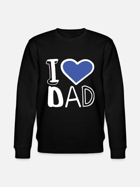 i love dad se - Stanley/Stella CHANGER Unisex Organic Sweatshirt - black
