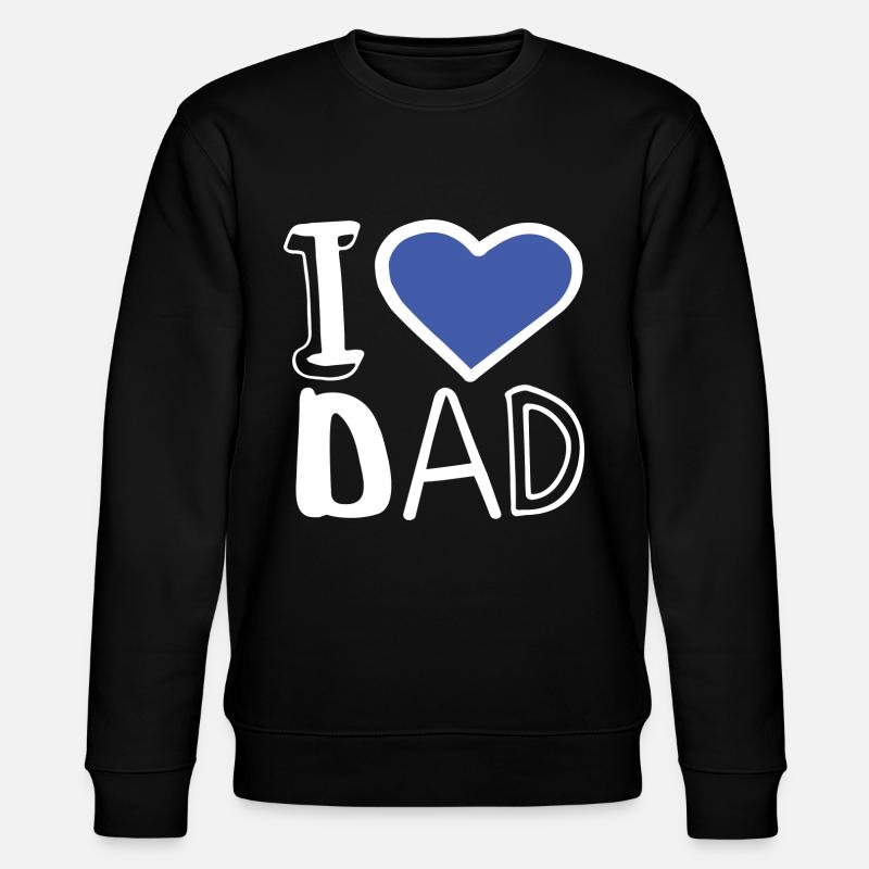 j’aime papa se - Sweat bio CHANGER Stanley/Stella Unisexe - noir