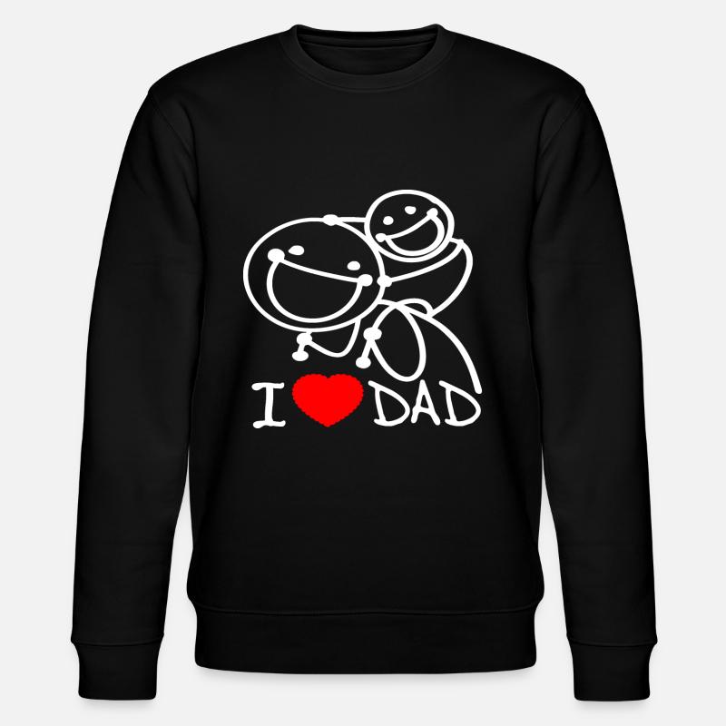 i love dad se - Stanley/Stella CHANGER Unisex Organic Sweatshirt - black