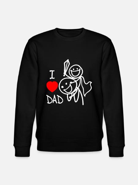 j’aime papa se - Sweat bio CHANGER Stanley/Stella Unisexe - noir