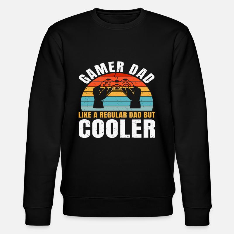 Bester Vater - Stanley/Stella Unisex Bio-Sweatshirt CHANGER  - Schwarz