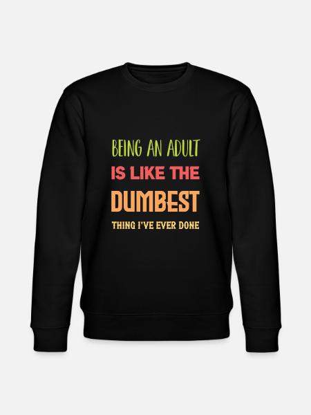Ein Erwachsener sein - Stanley/Stella Unisex Bio-Sweatshirt CHANGER - Schwarz