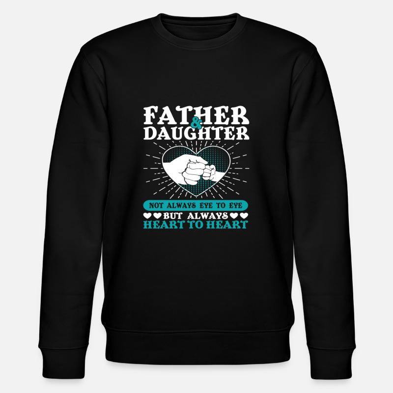 Vater und Tochter - Stanley/Stella Unisex Bio-Sweatshirt CHANGER  - Schwarz