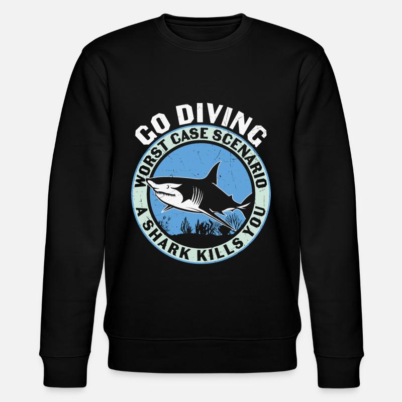 Diving Divers Scuba Diving - Stanley/Stella CHANGER Unisex Organic Sweatshirt - black