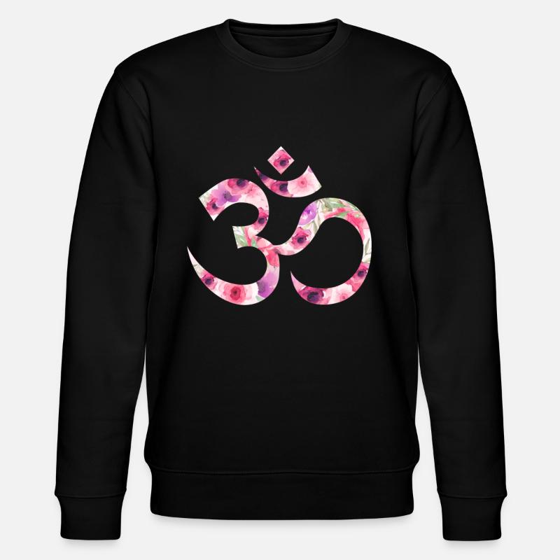 Fleur Om Yoga - Sweat bio CHANGER Stanley/Stella Unisexe - noir