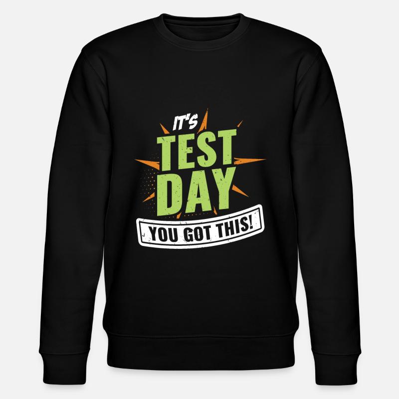 Funny Testing Teacher Preschool Teacher - Stanley/Stella Unisex Bio-Sweatshirt CHANGER  - Schwarz