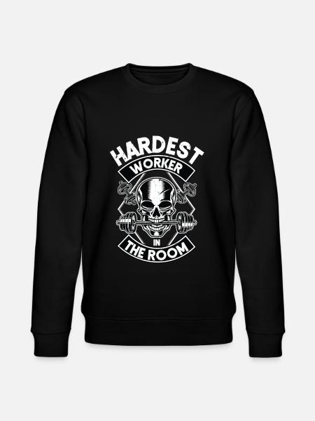 Hardest worker in the room - Stanley/Stella CHANGER Unisex Organic Sweatshirt - black