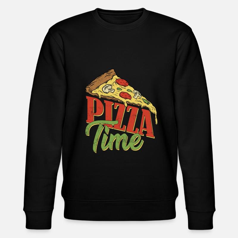 Citation de temps de pizza - Sweat bio CHANGER Stanley/Stella Unisexe - noir