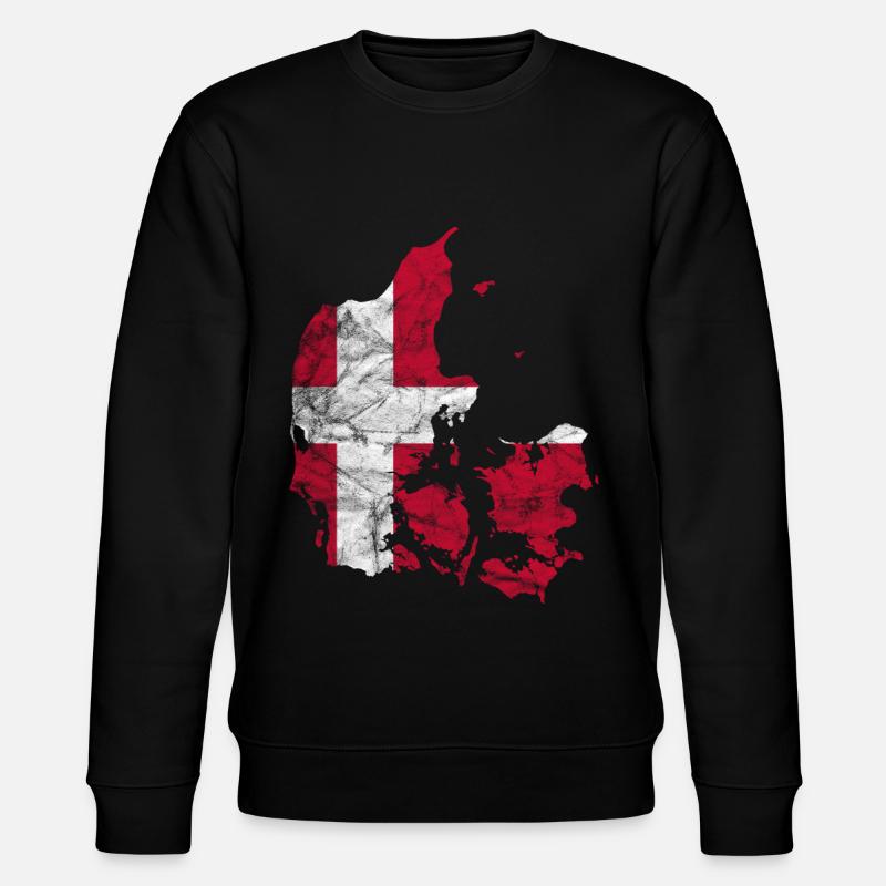 Danemark Drapeau danois Dannebrog Silhouette - Sweat bio CHANGER Stanley/Stella Unisexe - noir