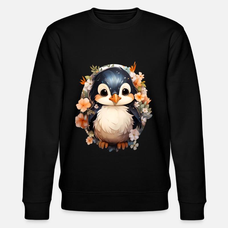 Pinguin - Stanley/Stella Unisex Bio-Sweatshirt CHANGER  - Schwarz