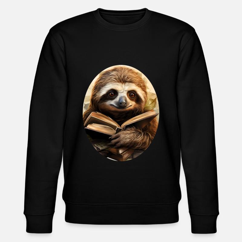 Faultier - Stanley/Stella Unisex Bio-Sweatshirt CHANGER  - Schwarz