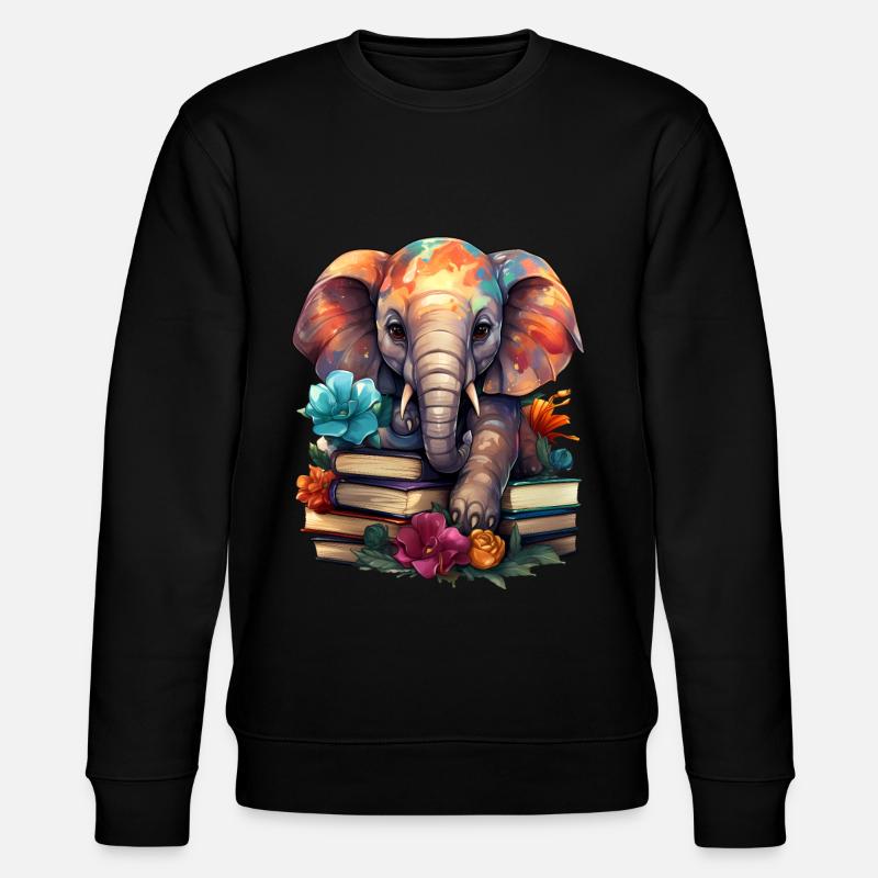 Éléphant - Sweat bio CHANGER Stanley/Stella Unisexe - noir