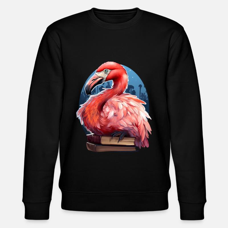 Flamingo - Stanley/Stella Unisex Bio-Sweatshirt CHANGER  - Schwarz