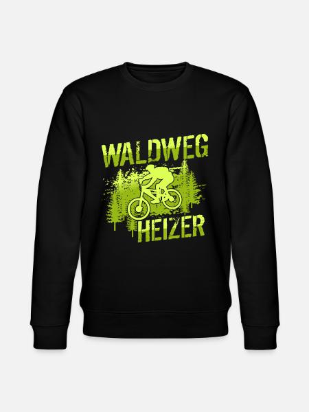 MTB Mountainbiker - Waldweg Heizer - Stanley/Stella Unisex Bio-Sweatshirt CHANGER - Schwarz
