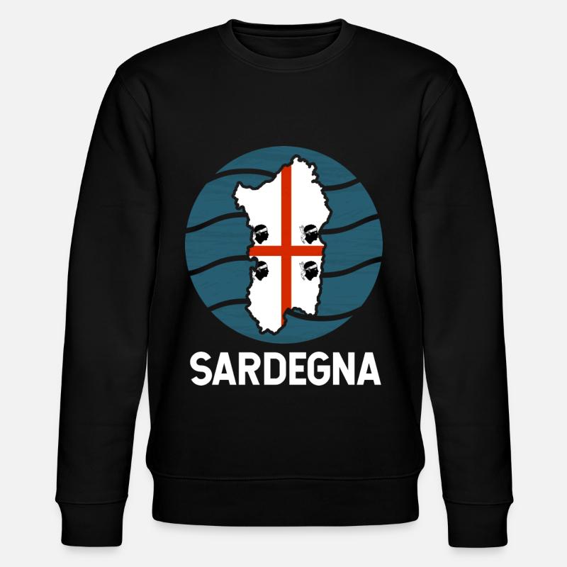 Sardinia Flag - Stanley/Stella CHANGER Unisex Organic Sweatshirt - black