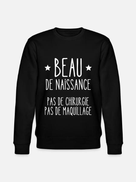 beau de naissance - Sweat bio CHANGER Stanley/Stella Unisexe - noir