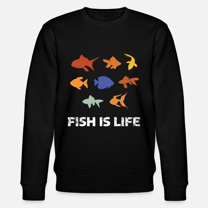 Aquarium Aquaristik - Stanley/Stella Unisex Bio-Sweatshirt CHANGER  - Schwarz