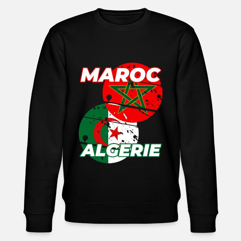 Marokko Algerien - Stanley/Stella Unisex Bio-Sweatshirt CHANGER  - Schwarz