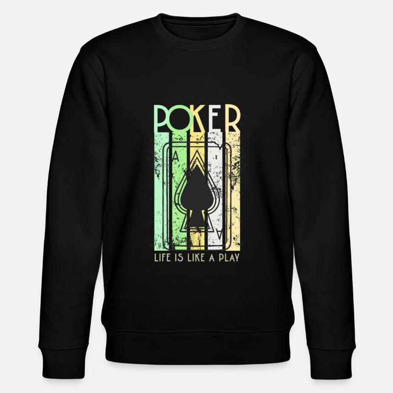 Poker Player Design - Stanley/Stella Unisex Bio-Sweatshirt CHANGER  - Schwarz