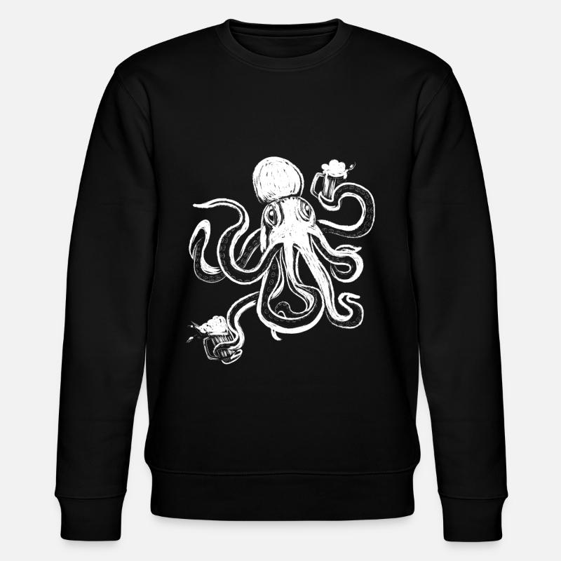 Dessin Pieuvre Pichet Pieuvre - Sweat bio CHANGER Stanley/Stella Unisexe - noir