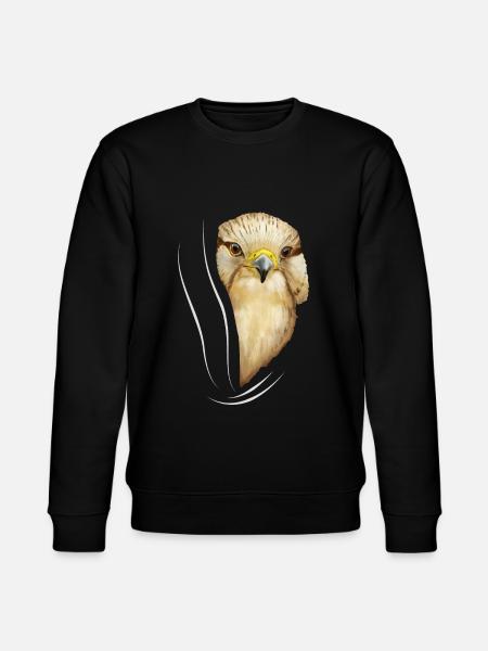 Falcon falcon falconry falconer gave fugl - Stanley/Stella økologisk unisex-sweatshirt CHANGER  - sort