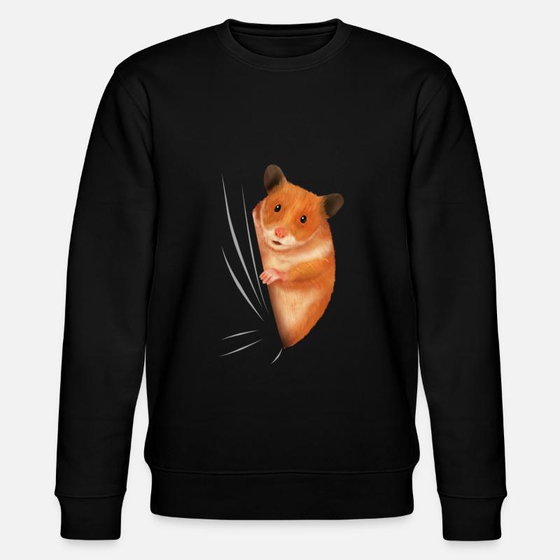 Hamster hamster lover gift - Stanley/Stella CHANGER Unisex Organic Sweatshirt - black