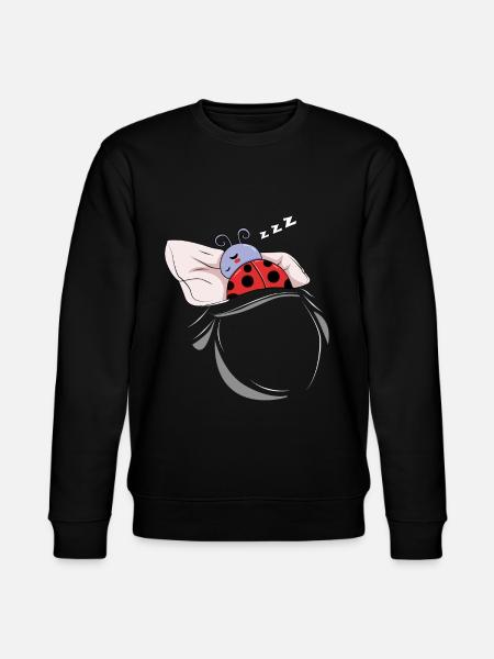 Sleeping and slumbering ladybug - Stanley/Stella CHANGER Unisex Organic Sweatshirt - black