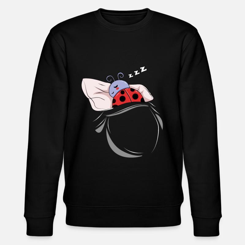 Sleeping and slumbering ladybug - Stanley/Stella CHANGER Unisex Organic Sweatshirt - black