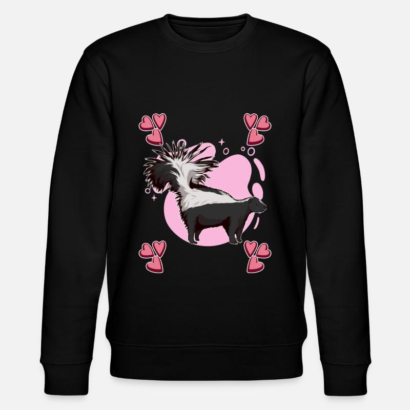 Stinktier Skunk Heart Design - Sweat bio CHANGER Stanley/Stella Unisexe - noir