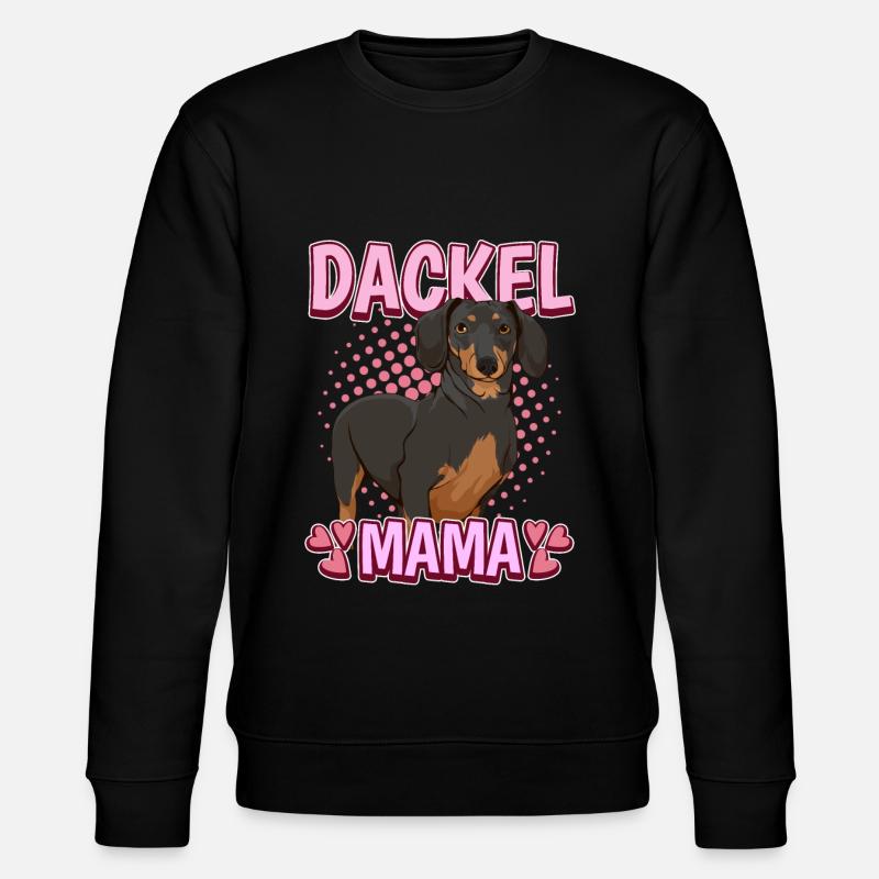 Dackel Mama - Stanley/Stella Unisex Bio-Sweatshirt CHANGER  - Schwarz