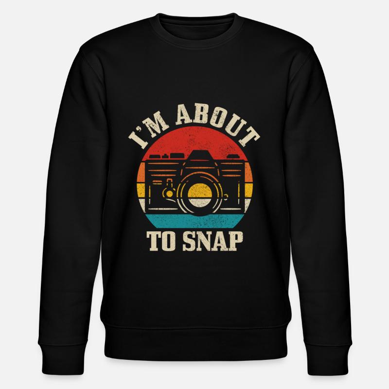 Fotograf Kamera Fotografie Geschenk - Stanley/Stella Unisex Bio-Sweatshirt CHANGER  - Schwarz