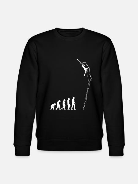 Climbing Bouldering Climber Gift - Stanley/Stella CHANGER Unisex Organic Sweatshirt - black