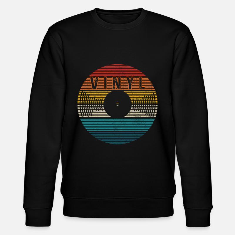 Disque vinyle collection DJ cadeau - Sweat bio CHANGER Stanley/Stella Unisexe - noir