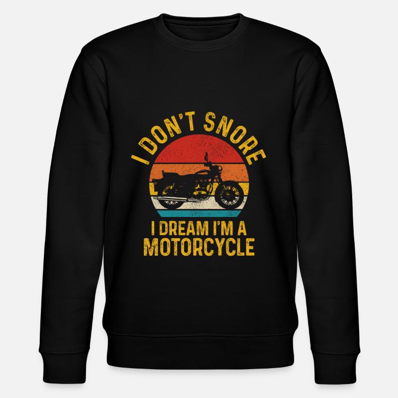 Moto Biker Drôle Cadeau - Sweat bio CHANGER Stanley/Stella Unisexe - noir