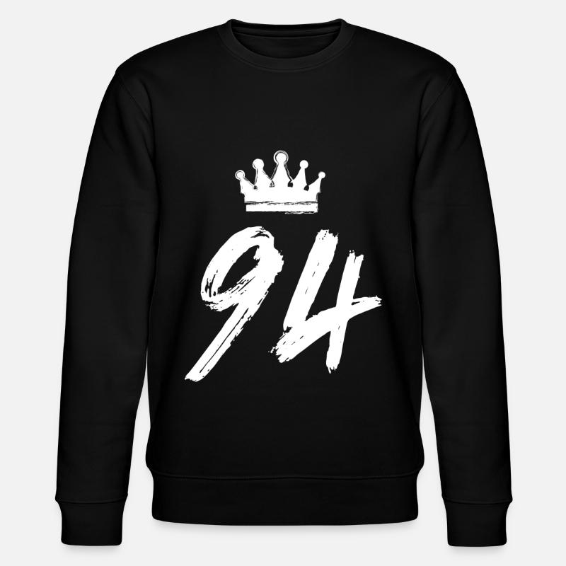 94 Couronne numérique - Sweat bio CHANGER Stanley/Stella Unisexe - noir