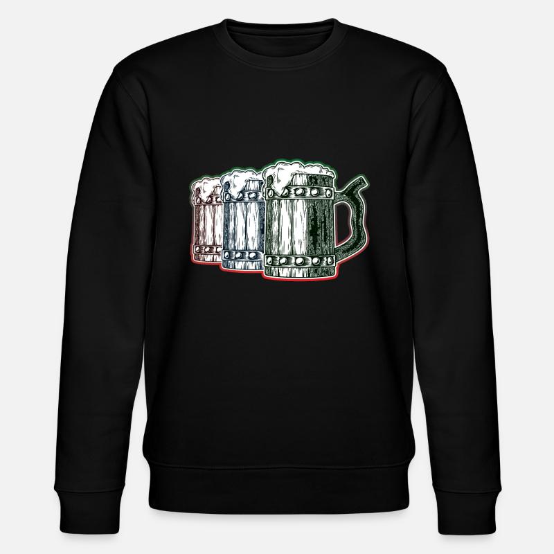 Volle Bierkrüge - Stanley/Stella Unisex Bio-Sweatshirt CHANGER  - Schwarz