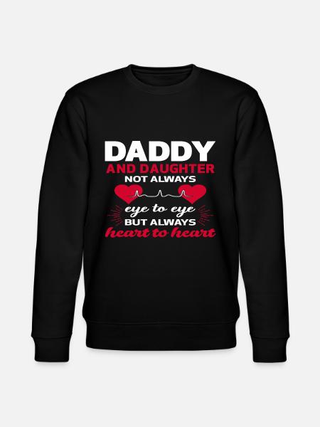 father and daughter - Stanley/Stella CHANGER Unisex Organic Sweatshirt - black