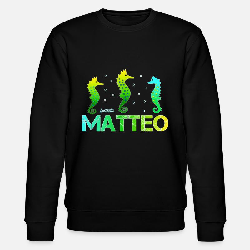 Matteo Birthday Matteo - Stanley/Stella CHANGER Unisex Organic Sweatshirt - black