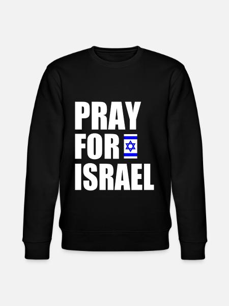 Pray for israel - Stanley/Stella CHANGER Unisex Organic Sweatshirt - black