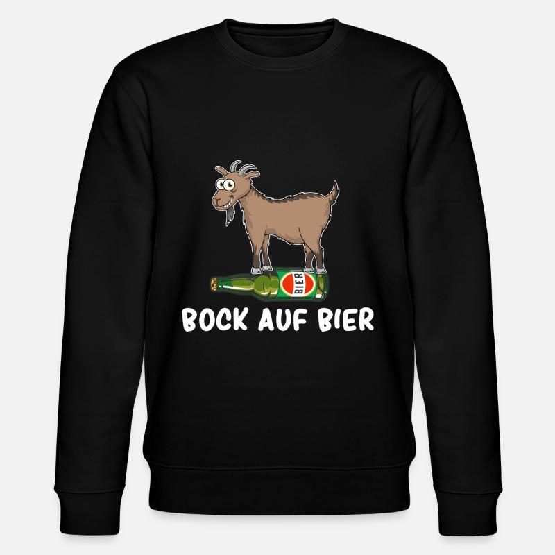 Bock auf Bier - Stanley/Stella Unisex Bio-Sweatshirt CHANGER  - Schwarz