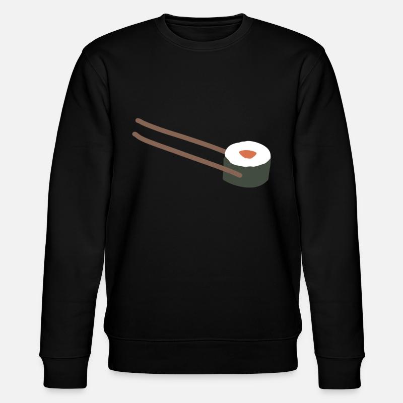 Sushi Stäbchen - Stanley/Stella Unisex Bio-Sweatshirt CHANGER  - Schwarz