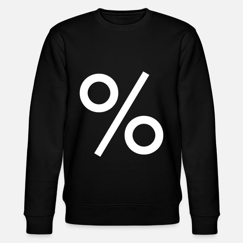 Prozent Mathe - Stanley/Stella Unisex Bio-Sweatshirt CHANGER  - Schwarz