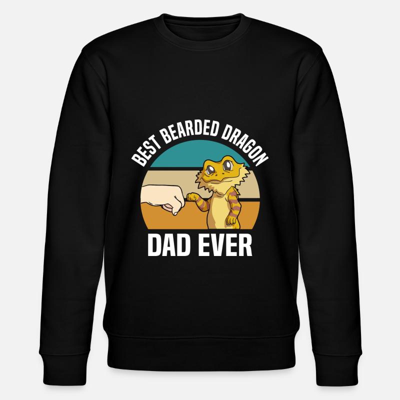 Bearded Dragon Lovers - Stanley/Stella CHANGER Unisex Organic Sweatshirt - black