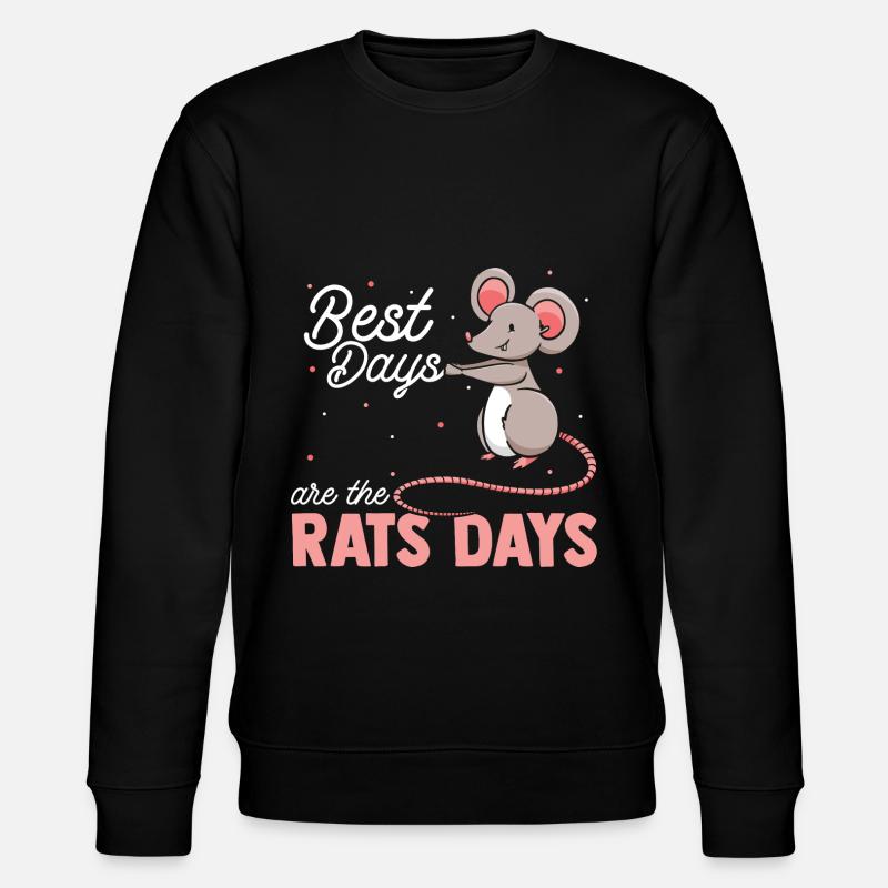 Ratte - Stanley/Stella Unisex Bio-Sweatshirt CHANGER  - Schwarz